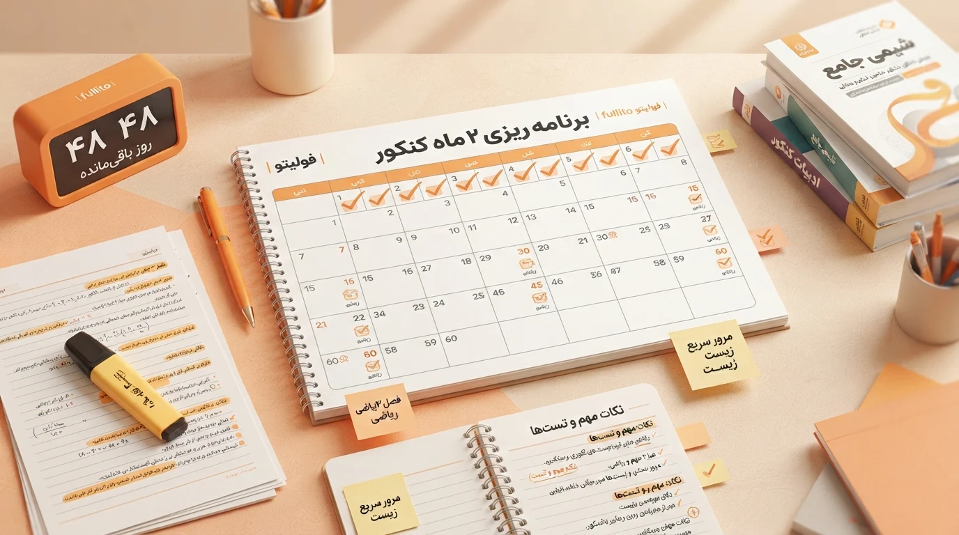 برنامه ریزی ۲ ماهه کنکور
