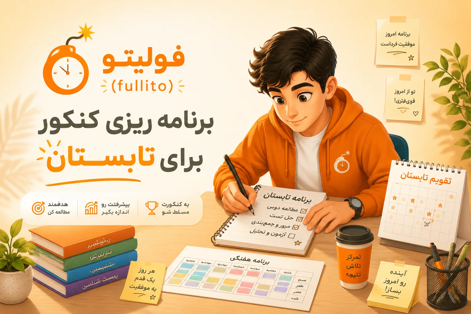 برنامه ریزی کنکور برای تابستان